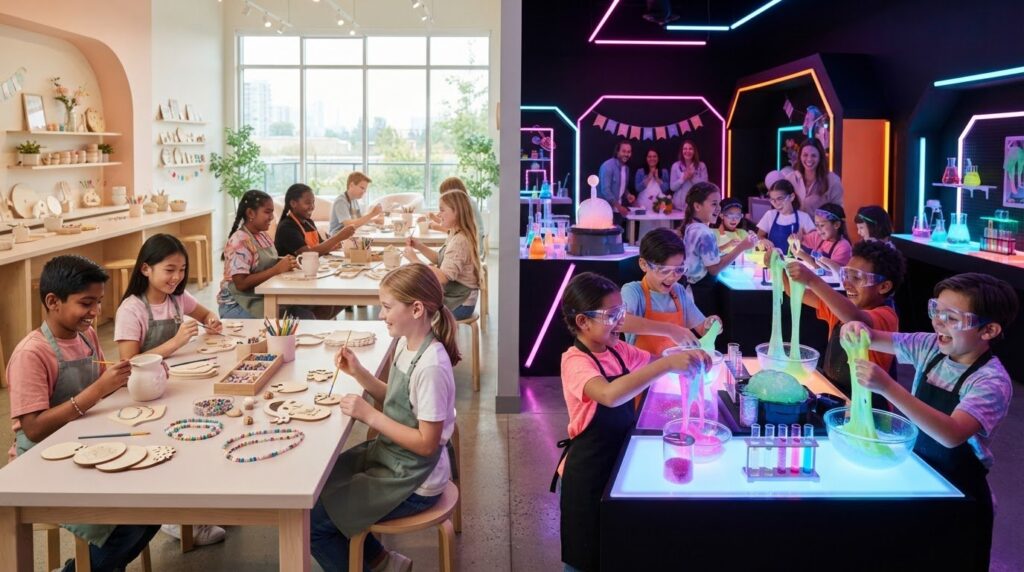 Bella Crafts Slime Parties vs CipherX Slime Lab: 2026 Comparison